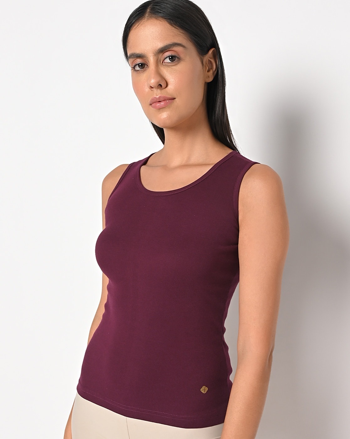 Buy Red Rose Cotton Camisole - White at Rs.274 online