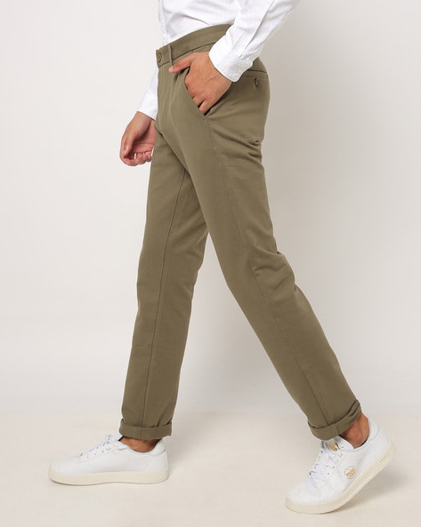 Buy Brown Trousers & Pants for Men by NETPLAY Online | Ajio.com