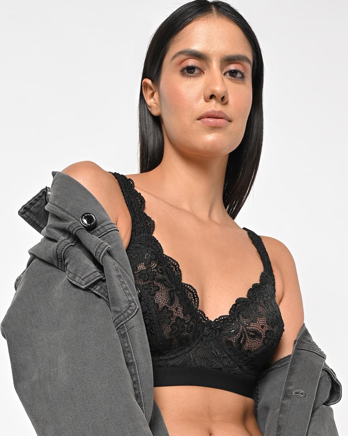 Buy Black Bras for Women by Floret Online