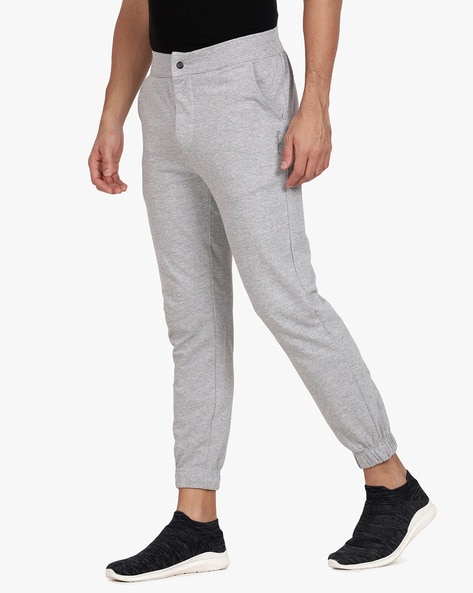 tapered grey sweatpants