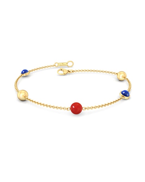 Bloomingdales Multi Gemstone Small Clover Bracelet in 14K Yellow Gold   100 Exclusive  Bloomingdales
