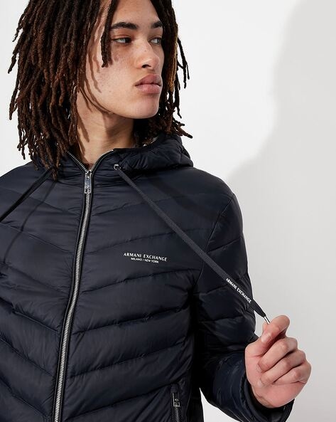 Armani exchange hooded down hot sale jacket