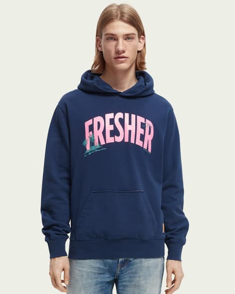 Hooded Sweatshirt with Logo Print