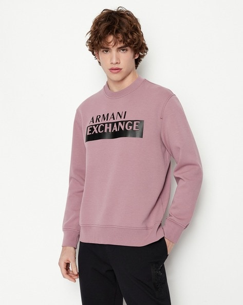 Buy Pink Sweatshirt & Hoodies for Men by ARMANI EXCHANGE Online