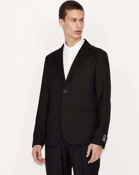 Armani exchange black clearance blazer