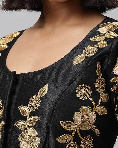 Buy Black Blouses for Women by AMRUTAM FAB Online