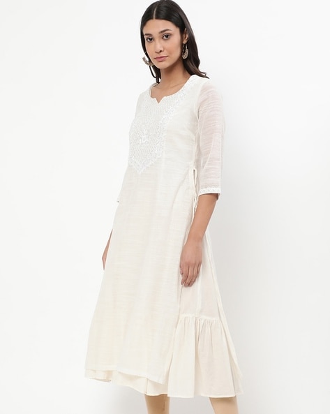 Biba white kurtis sale