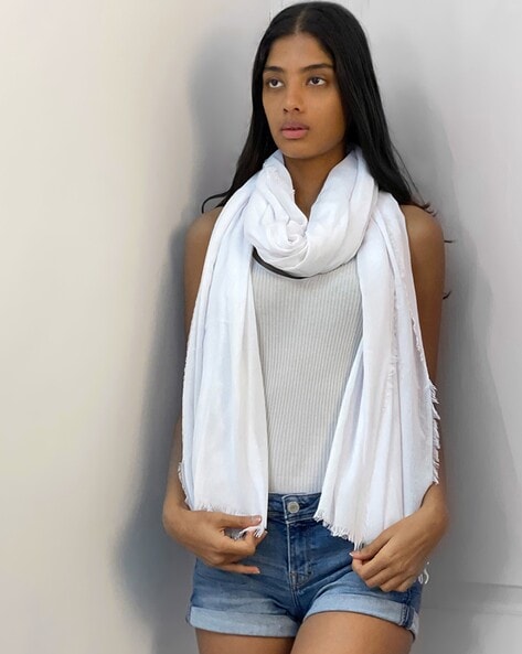 Solid Viscose Scarf Price in India