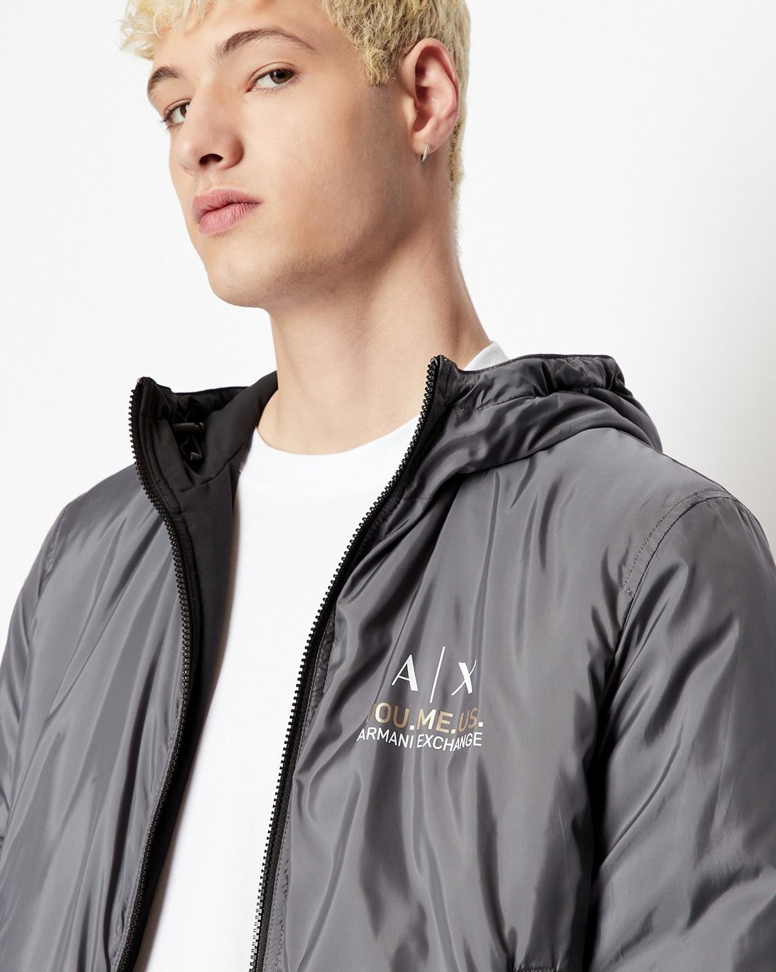 Armani exchange outlet reversible jacket