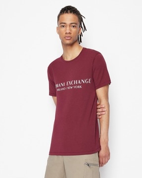 Buy Wine Red Tshirts for Men by ARMANI EXCHANGE Online 