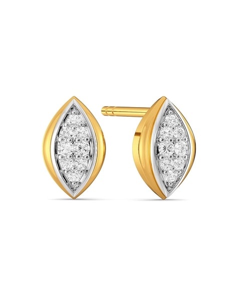 9ct Gold Diamond Hoop Earrings  James Hadley Jewellery