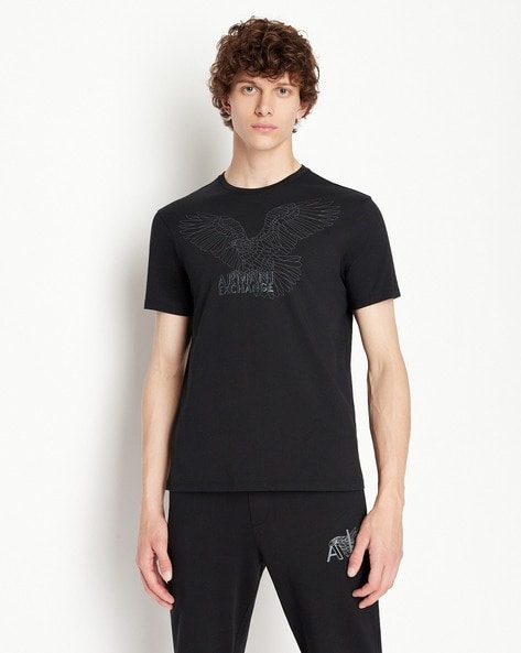 Mens - Vintage Logo Heritage Chest T-Shirt in Nero Black Marl