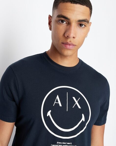 Buy Navy Blue Tshirts for Men by ARMANI EXCHANGE Online Ajio