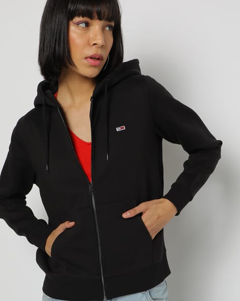 Organic Cotton Zip-Front Hooded Sweatshirt