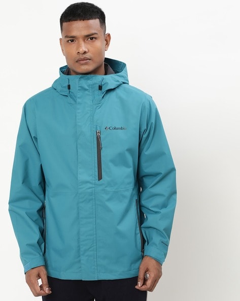 Columbia Windbreaker Jacket S Gorpcore Full Zip Hooded Blue 