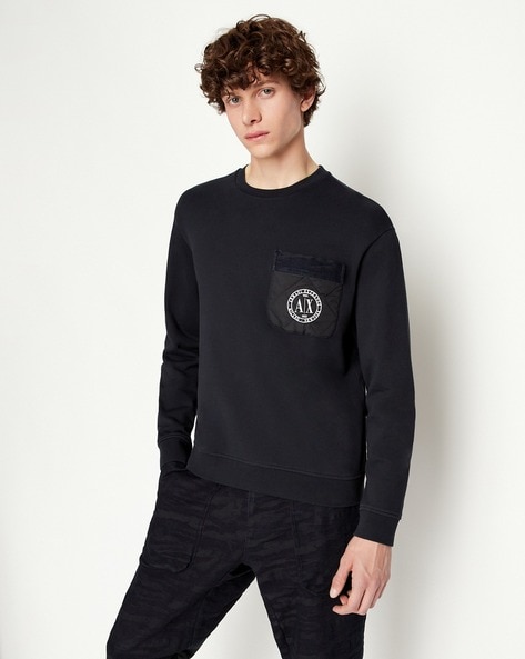 Buy Blue Sweatshirt Hoodies for Men by ARMANI EXCHANGE Online