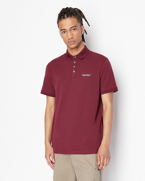 Buy Wine Red Tshirts for Men by ARMANI EXCHANGE Online 