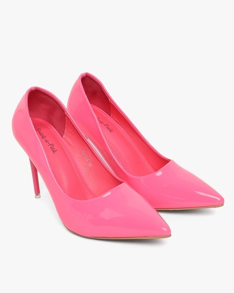 Valentina Dressy Heel - Hot Pink Shimmer - GLITTER FASHION