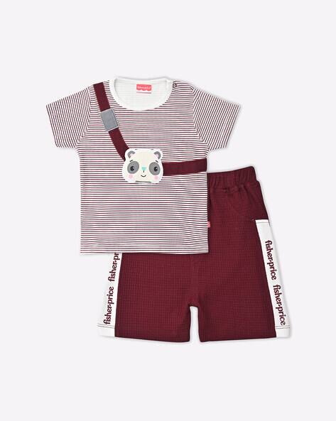 Striped T-Shirt With Short Set