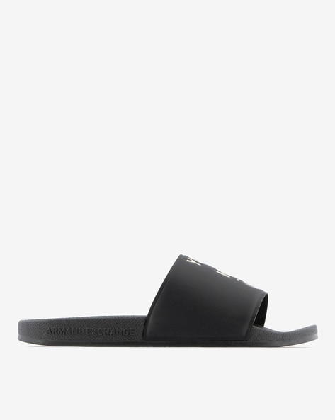 Embossed logo heel sandals | ARMANI EXCHANGE Woman