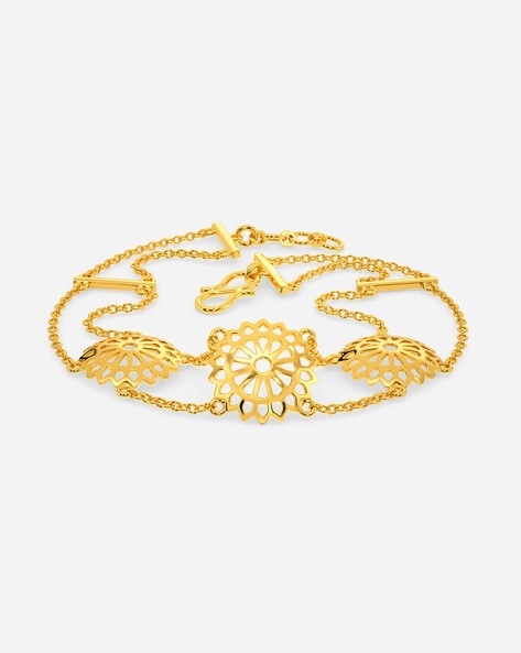 21k gold bracelet with ring - متجر عبدالعزيز متجر احترافي لبيع المجوهرات  والألماس azizjewelry store