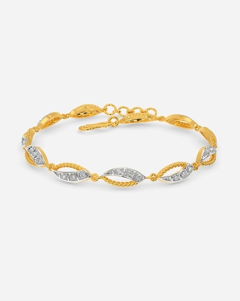 Buy Delightful Stylish Floral Gold Bracelet  GRT Jewellers