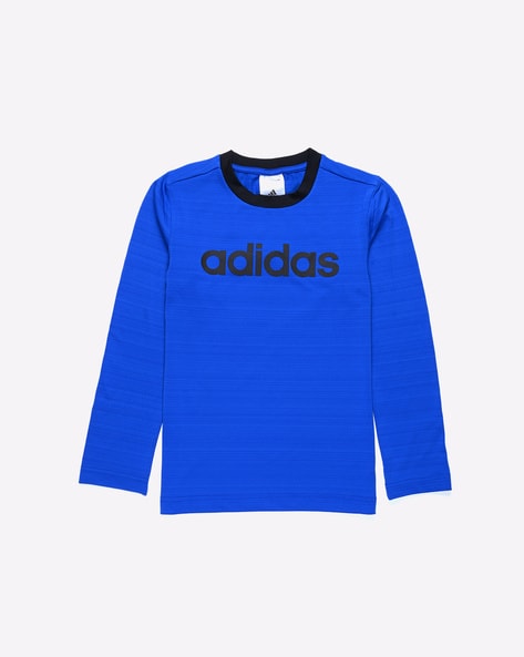 Adidas Kids Logo Print Round-Neck T-shirt