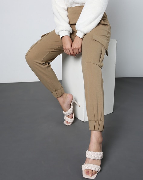 Buy Beige Mid Rise Joggers for Women  ONLY  269176302