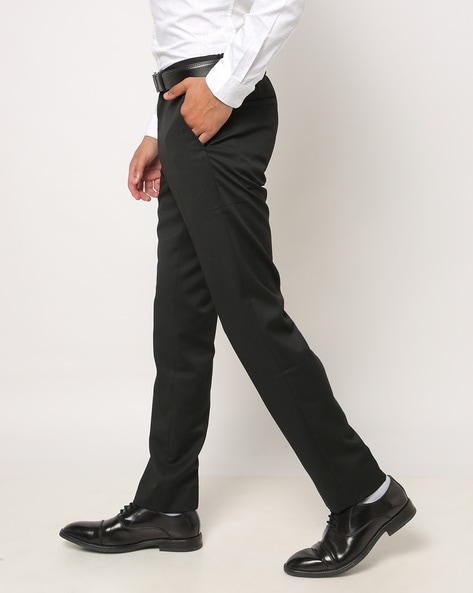 Buy Machine Washable Plain Front Smart Trousers from Next India