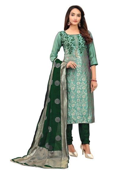 3-Piece Unstitched Dress Material Price in India