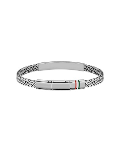 Gucci Diamante Motif Id Bracelet in Metallic for Men