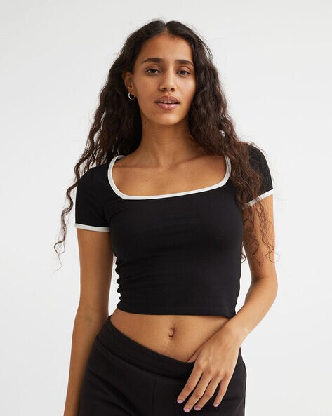 Buy Black Tops for Women by Mwb Online