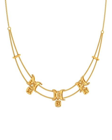 GLAMIRA Necklace Stitch in 0.266 Carat Round cut 18k White Gold Swarovski  Crystal free shipping | GLAMIRA.sg
