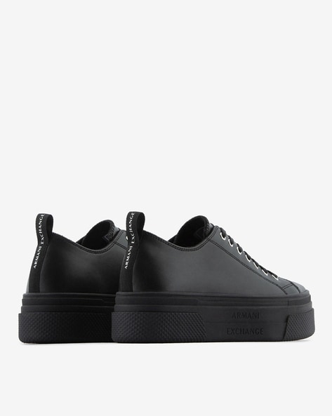 Armani leather best sale sneakers