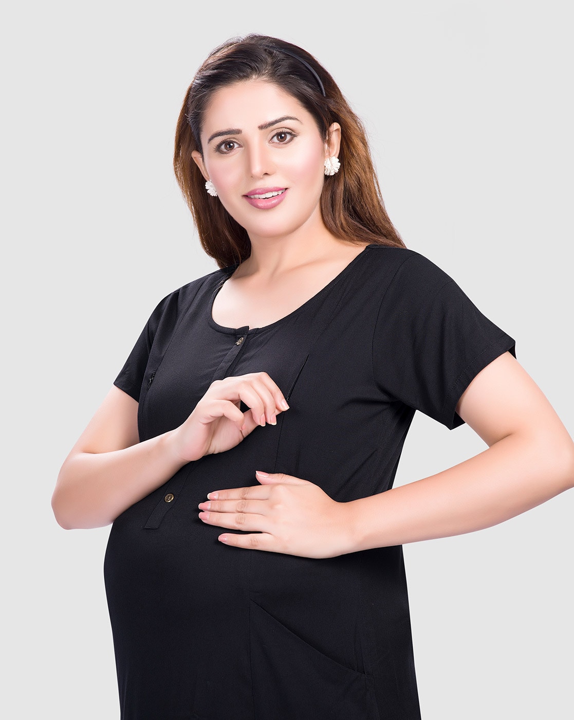 Maternity-dress, Black