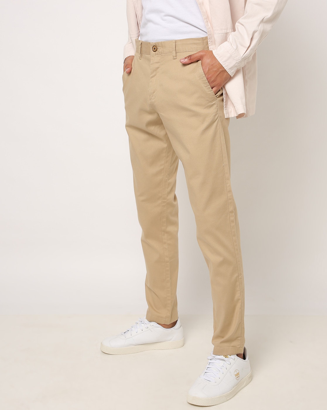 Buy Khaki Trousers  Pants for Men by NETPLAY Online  Ajiocom