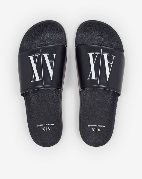 Buy Black Flip Flop & Slippers for Men by ARMANI EXCHANGE Online 