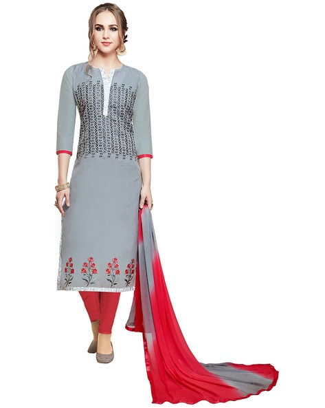 Cotton Unstitched Dress Material Price in India