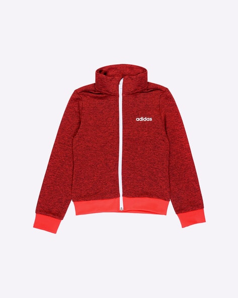 Red adidas youth on sale jacket