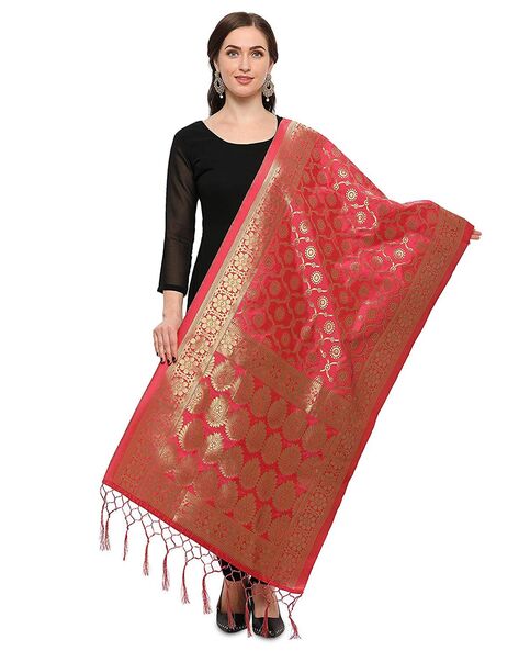 Banarasi Dupatta with Woven Pattern Price in India