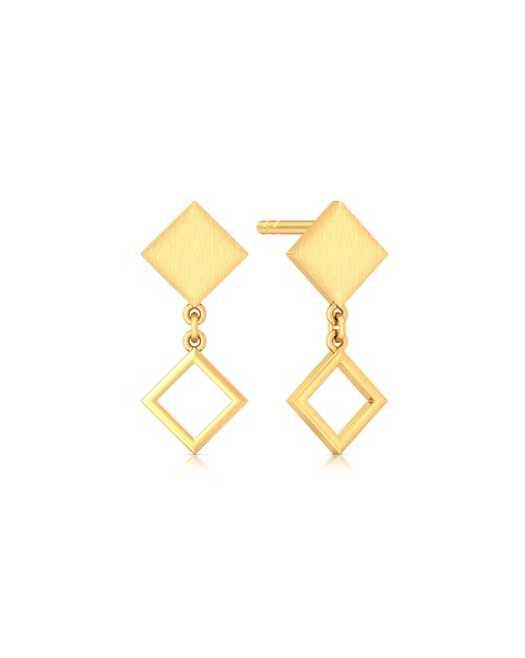 Cutesy Diamond Shape Drop Earrings for Kids