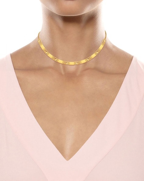 yellow collar necklace