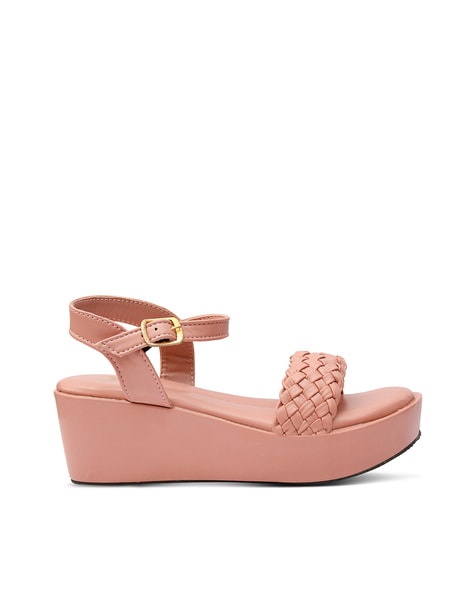 Nude pink online wedges