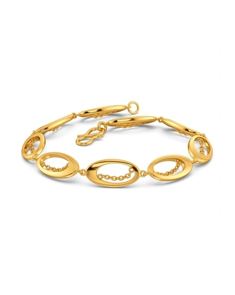 Shop the Latest Plain Gold Jewelry for Men  22k Bracelets  Jewelegance