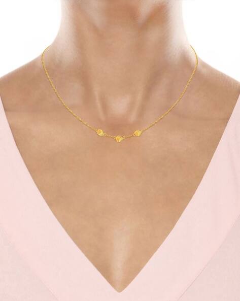 Buy Yellow Gold Necklaces & Pendants for Women by Melorra Online 