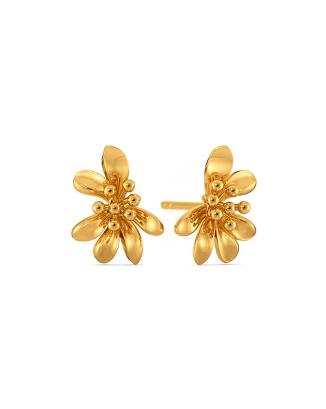 Tiny Heart Earrings Gold & White - stainless steel - Notbranded