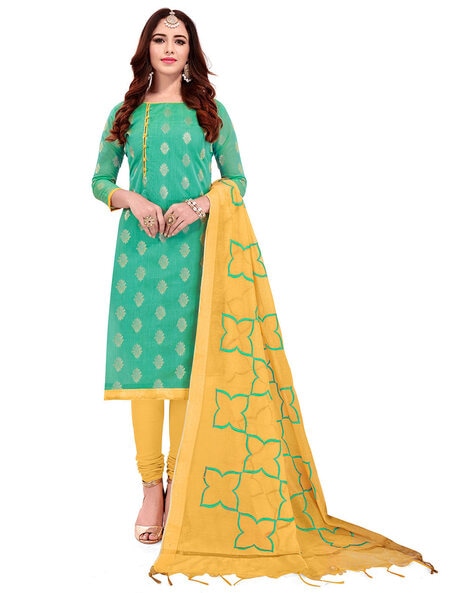 Printed Unstitched Dress Material Price in India