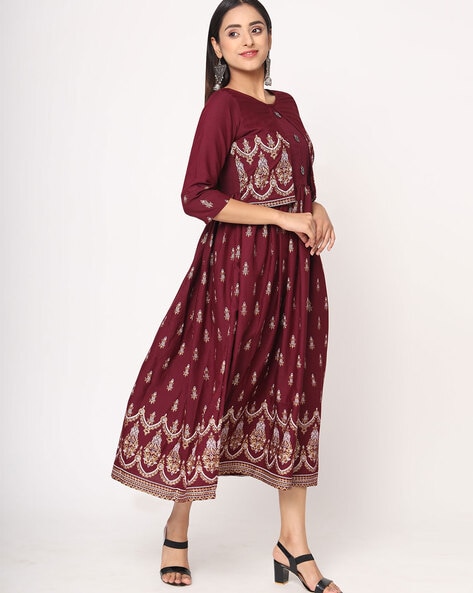 Buy Off-White Kurtis & Tunics for Women by Fusion Online | Ajio.com