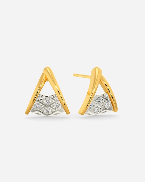 Buy Red Gold Tone Bugadi Earrings With Kempstones Single Online at  Jayporecom