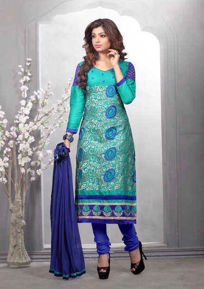 Paisley Pattern Unstitched Dress Material Price in India